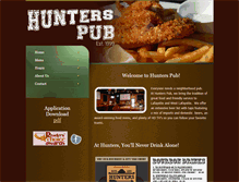 Tablet Screenshot of hunterspub.net